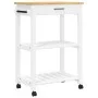 Carrito de cocina MONZA madera maciza de pino 60x40x90 cm de , Carros de cocina y comedor - Ref: Foro24-376093, Precio: 97,89...