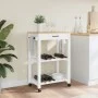 Carrito de cocina MONZA madera maciza de pino 60x40x90 cm de , Carros de cocina y comedor - Ref: Foro24-376093, Precio: 97,89...