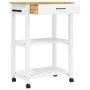 Carrito de cocina MONZA madera maciza de pino 60x40x90 cm de , Carros de cocina y comedor - Ref: Foro24-376093, Precio: 97,89...