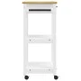 Carrito de cocina MONZA madera maciza de pino 60x40x90 cm de , Carros de cocina y comedor - Ref: Foro24-376093, Precio: 97,89...