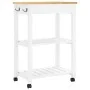 Carrito de cocina MONZA madera maciza de pino 60x40x90 cm de , Carros de cocina y comedor - Ref: Foro24-376093, Precio: 97,89...