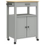 Carrito de cocina MONZA madera maciza de pino 60x40x90 cm de , Carros de cocina y comedor - Ref: Foro24-376098, Precio: 161,2...