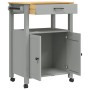 MONZA Küchenwagen aus massivem Kiefernholz 60x40x90 cm von , Küchen- und Speisewagen - Ref: Foro24-376098, Preis: 151,43 €, R...