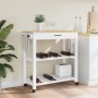 Carrito de cocina MONZA madera maciza de pino 84x40x90 cm de , Carros de cocina y comedor - Ref: Foro24-376102, Precio: 101,2...