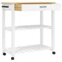 MONZA kitchen cart solid pine wood 84x40x90 cm by , Kitchen and dining carts - Ref: Foro24-376102, Price: 101,31 €, Discount: %