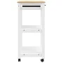 MONZA kitchen cart solid pine wood 84x40x90 cm by , Kitchen and dining carts - Ref: Foro24-376102, Price: 101,31 €, Discount: %