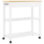 Carrito de cocina MONZA madera maciza de pino 84x40x90 cm de , Carros de cocina y comedor - Ref: Foro24-376102, Precio: 101,2...