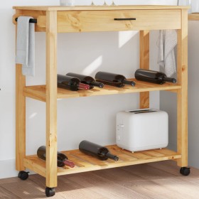 MONZA kitchen cart solid pine wood 84x40x90 cm by , Kitchen and dining carts - Ref: Foro24-376100, Price: 115,35 €, Discount: %