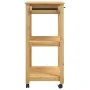 Carrito de cocina MONZA madera maciza de pino 84x40x90 cm de , Carros de cocina y comedor - Ref: Foro24-376100, Precio: 113,3...