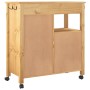 MONZA Küchenwagen aus massivem Kiefernholz 84x40x90 cm von , Küchen- und Speisewagen - Ref: Foro24-376109, Preis: 192,05 €, R...