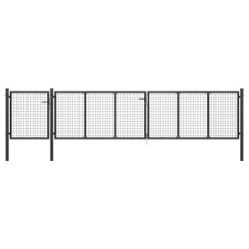 Anthrazitgraues Gartentor aus Stahl 500x75 cm von vidaXL, Gartentore - Ref: Foro24-144334, Preis: 384,85 €, Rabatt: %