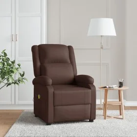 Sillón de masaje cuero sintético marrón de , Sillones de masaje eléctricos - Ref: Foro24-348463, Precio: 206,68 €, Descuento: %