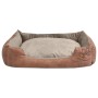 Cama para perro con cojín PU cuero artificial talla XL beige de , Camas para perros - Ref: Foro24-170428, Precio: 46,52 €, De...