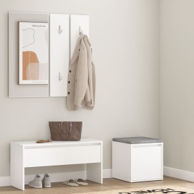 Flurmöbel-Set aus weißem Sperrholz von , Kleiderschränke - Ref: Foro24-3082044, Preis: 110,16 €, Rabatt: %