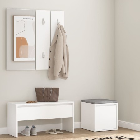 Flurmöbel-Set aus weißem Sperrholz von , Kleiderschränke - Ref: Foro24-3082044, Preis: 110,16 €, Rabatt: %