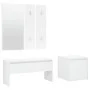 Flurmöbel-Set aus weißem Sperrholz von , Kleiderschränke - Ref: Foro24-3082044, Preis: 106,25 €, Rabatt: %
