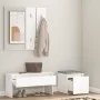 Flurmöbel-Set aus weißem Sperrholz von , Kleiderschränke - Ref: Foro24-3082044, Preis: 106,25 €, Rabatt: %