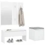 Flurmöbel-Set aus weißem Sperrholz von , Kleiderschränke - Ref: Foro24-3082044, Preis: 106,25 €, Rabatt: %