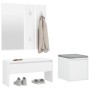 Flurmöbel-Set aus weißem Sperrholz von , Kleiderschränke - Ref: Foro24-3082044, Preis: 110,16 €, Rabatt: %
