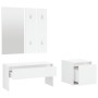 Flurmöbel-Set aus weißem Sperrholz von , Kleiderschränke - Ref: Foro24-3082044, Preis: 110,16 €, Rabatt: %