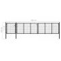 Anthrazitgraues Gartentor aus Stahl 500x75 cm von vidaXL, Gartentore - Ref: Foro24-144334, Preis: 384,85 €, Rabatt: %
