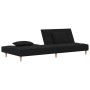 2-Sitzer-Schlafsofa mit zwei schwarzen Stoffkissen von , Sofas - Ref: Foro24-375794, Preis: 254,98 €, Rabatt: %