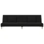 2-seater sofa bed with two black fabric pillows by , Sofas - Ref: Foro24-375794, Price: 249,08 €, Discount: %