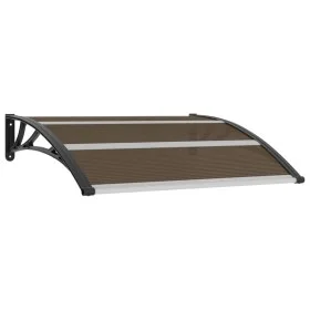 Black PC door canopy 120x100 cm by vidaXL, Awnings - Ref: Foro24-45633, Price: 49,77 €, Discount: %