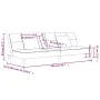 2-seater sofa bed with two black fabric pillows by , Sofas - Ref: Foro24-375794, Price: 249,08 €, Discount: %