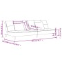 2-Sitzer-Schlafsofa mit zwei schwarzen Stoffkissen von , Sofas - Ref: Foro24-375794, Preis: 254,98 €, Rabatt: %