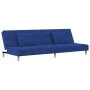 2-seater sofa bed with two blue fabric pillows by , Sofas - Ref: Foro24-375796, Price: 242,05 €, Discount: %