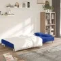 2-seater sofa bed with two blue fabric pillows by , Sofas - Ref: Foro24-375796, Price: 242,05 €, Discount: %