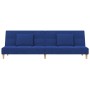 Sofá cama de 2 plazas con dos almohadas tela azul de , Sofás - Ref: Foro24-375796, Precio: 225,31 €