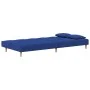 2-seater sofa bed with two blue fabric pillows by , Sofas - Ref: Foro24-375796, Price: 242,05 €, Discount: %