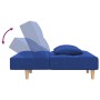 Sofá cama de 2 plazas con dos almohadas tela azul de , Sofás - Ref: Foro24-375796, Precio: 225,31 €