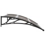 Schwarzes PC-Türvordach 120x100 cm von vidaXL, Markisen - Ref: Foro24-45633, Preis: 50,53 €, Rabatt: %