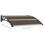 Schwarzes PC-Türvordach 120x100 cm von vidaXL, Markisen - Ref: Foro24-45633, Preis: 50,53 €, Rabatt: %