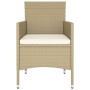 5-teiliges Garten-Esszimmerset aus synthetischem Rattan, beige von , Gartensets - Ref: Foro24-3058330, Preis: 325,04 €, Rabat...