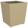 5-teiliges Garten-Esszimmerset aus synthetischem Rattan mit beigem gehärtetem Glas von , Gartensets - Ref: Foro24-3058370, Pr...