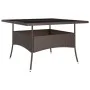 Juego de comedor de jardín 9 piezas ratán sintético marrón de , Conjuntos de jardín - Ref: Foro24-3058351, Precio: 517,55 €, ...