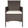 Juego de comedor de jardín 9 piezas ratán sintético marrón de , Conjuntos de jardín - Ref: Foro24-3058351, Precio: 517,55 €, ...