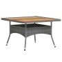 5 Stück synthetisches Rattan Garten Esszimmerset Akaziengrau Holz von , Gartensets - Ref: Foro24-3058353, Preis: 429,32 €, Ra...