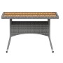 5 Stück synthetisches Rattan Garten Esszimmerset Akaziengrau Holz von , Gartensets - Ref: Foro24-3058353, Preis: 429,32 €, Ra...