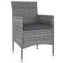 5-teiliges Gartenmöbel-Set aus synthetischem Rattangrau von , Gartensets - Ref: Foro24-3058469, Preis: 199,25 €, Rabatt: %