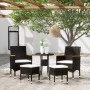 5-teiliges Gartenmöbel-Set aus schwarzem Kunstrattan von , Gartensets - Ref: Foro24-3058474, Preis: 246,71 €, Rabatt: %