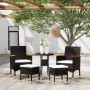 Juego de muebles de jardín 5 piezas ratán sintético negro de , Conjuntos de jardín - Ref: Foro24-3058474, Precio: 250,68 €, D...