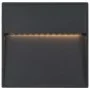 Lámparas LED de pared para jardín 2 unidades cuadrada negra 3 W de vidaXL, Iluminación de exterior - Ref: Foro24-45659, Preci...