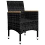 5-teiliges Garten-Esszimmerset schwarz von , Gartensets - Ref: Foro24-3068747, Preis: 349,62 €, Rabatt: %