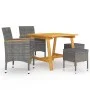 5-teiliges graues Garten-Esszimmerset von , Gartensets - Ref: Foro24-3068696, Preis: 307,75 €, Rabatt: %
