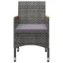 5-teiliges graues Garten-Esszimmerset von , Gartensets - Ref: Foro24-3068696, Preis: 307,75 €, Rabatt: %